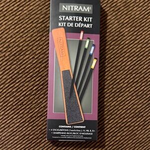 NITRAM Starter Kit with Sharpening Bloc - Purple & Black